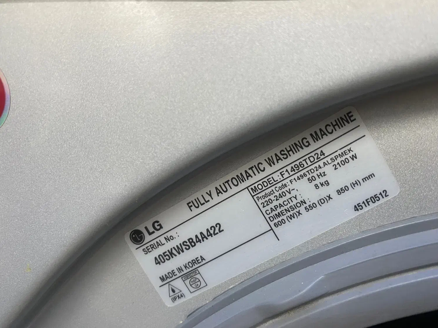 لباسشویی ال جی ۸ کیلویی کره ای اصل فروش فوری|ماشین لباسشویی و خشک‌کن لباس|شیراز, معالی‌آباد|دیوار