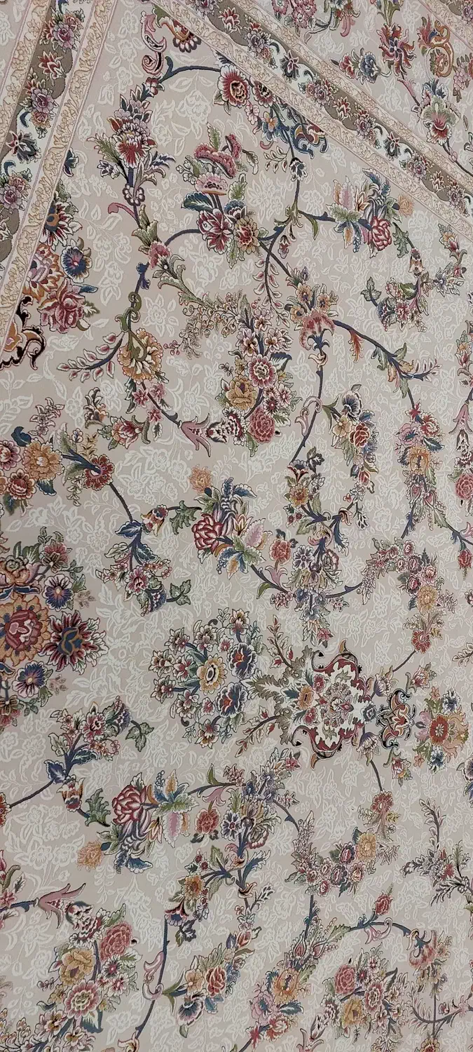 یک جفت فرش نو ۱۲متری برجسته۱۲۰۰شانه باتراکم۳۶۰۰|فرش|اردبیل, |دیوار