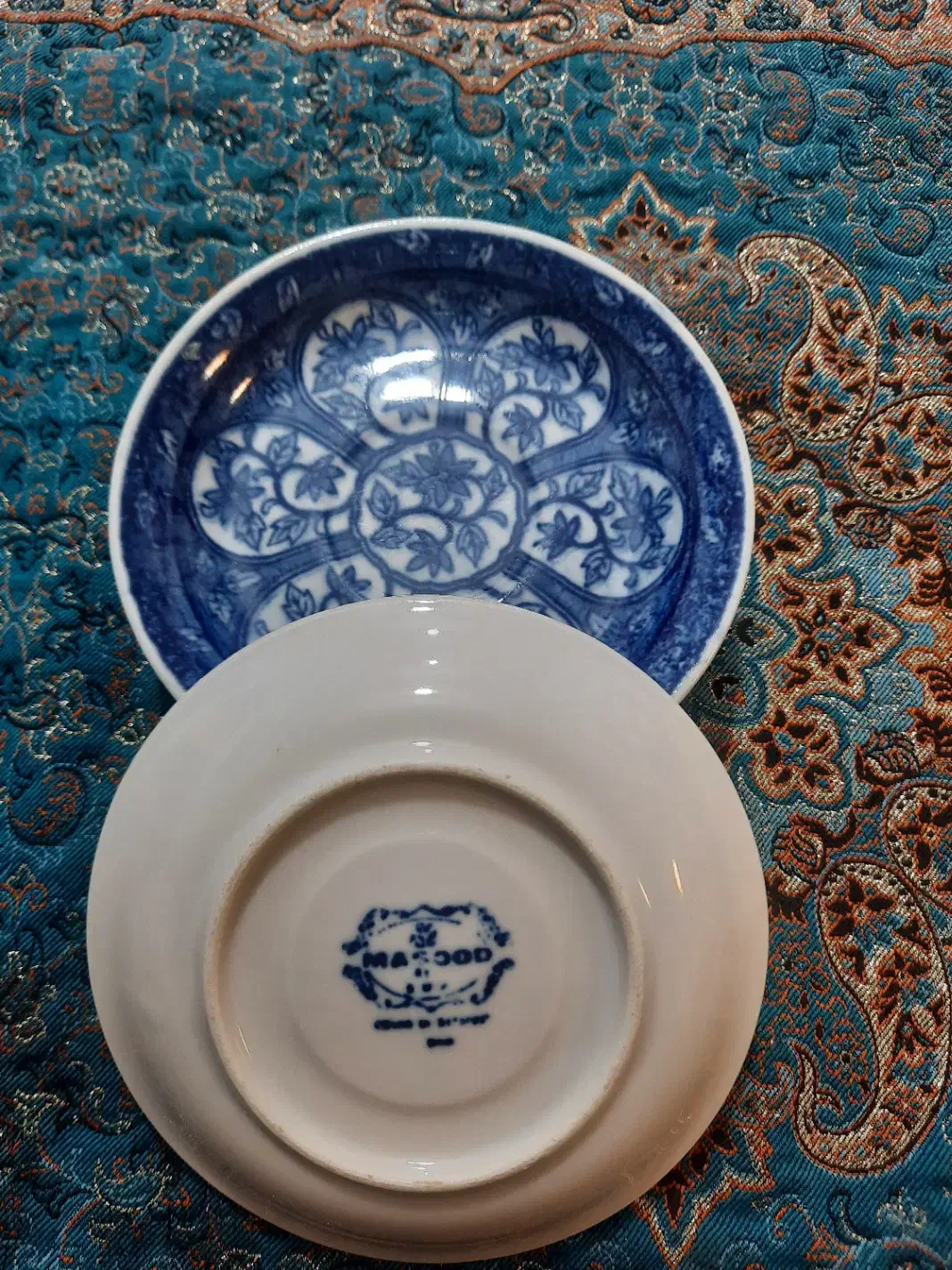 نعلبکی قدیمی نوستالوژی گل سرخی|کلکسیون اشیاء عتیقه|محلات, |دیوار