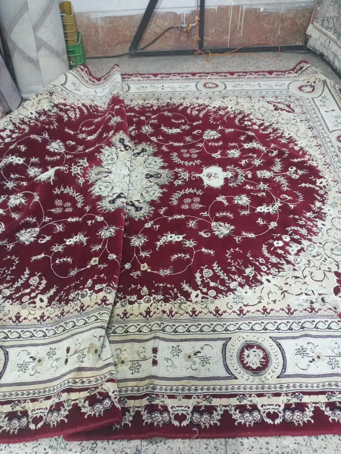 دو عدد فرش ۵۰۰شانه ۱۲متری اصل آکرولیک|فرش|محمدبار, |دیوار