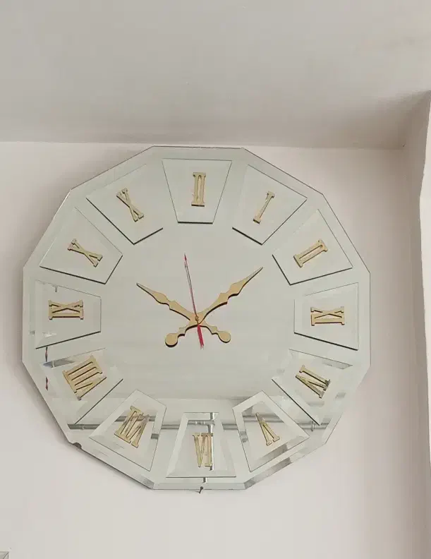 ساعت دیواری آینه ای|ساعت دیواری و تزئینی|روانسر, |دیوار