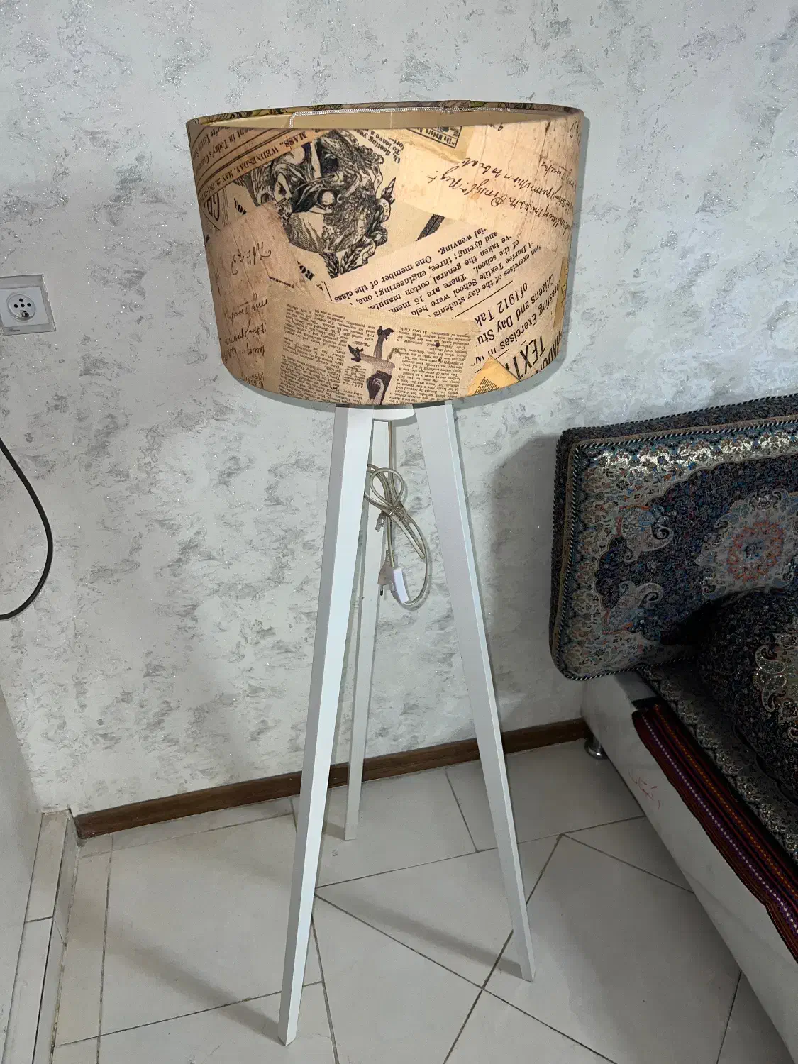 آباژور ۳ پایه|چراغ خواب و آباژور|قزوین, |دیوار