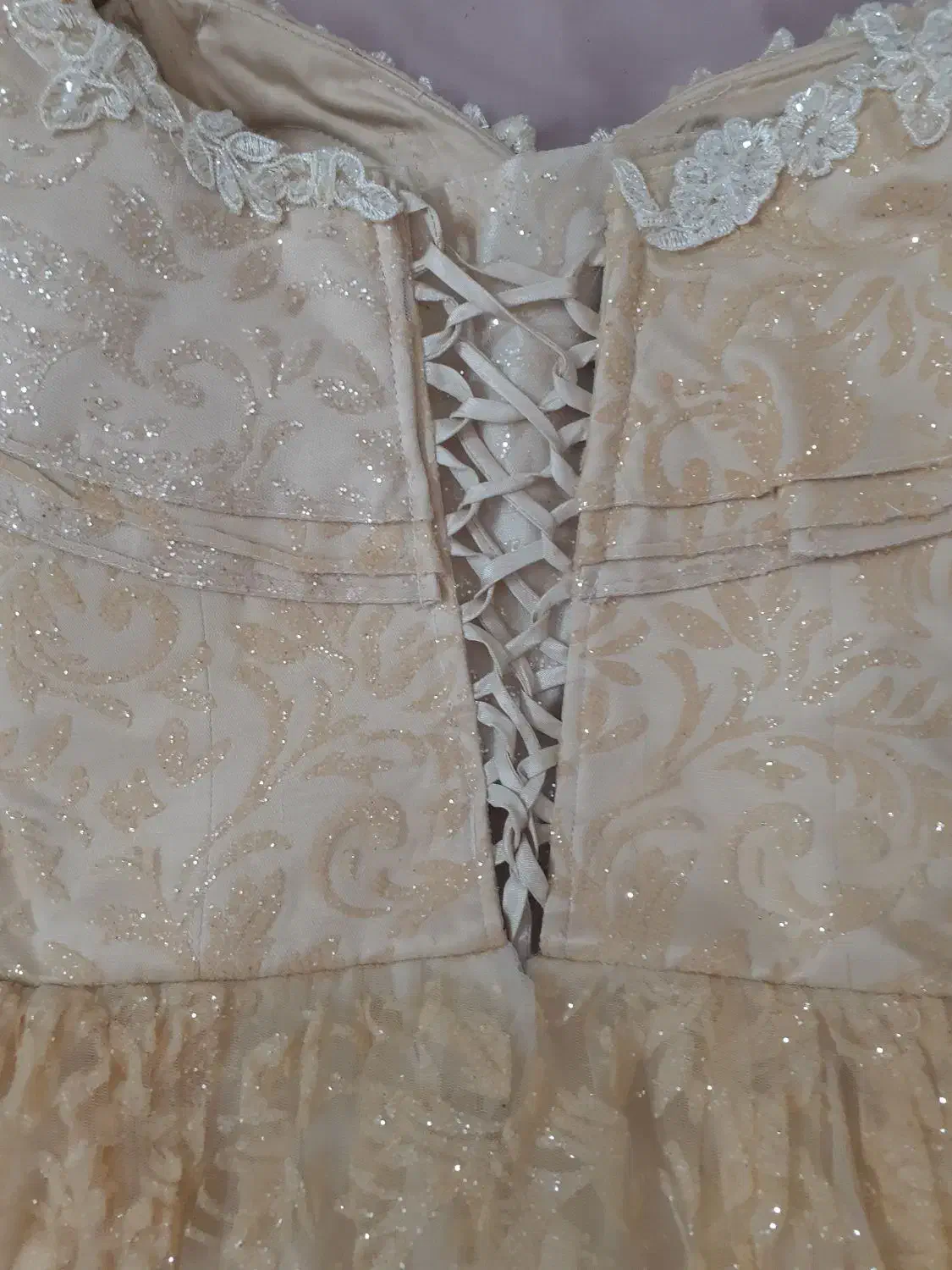 لباس عقد و نامزدی رنگ نباتی پرنسسی|لباس|تهران, مینای جنوبی|دیوار