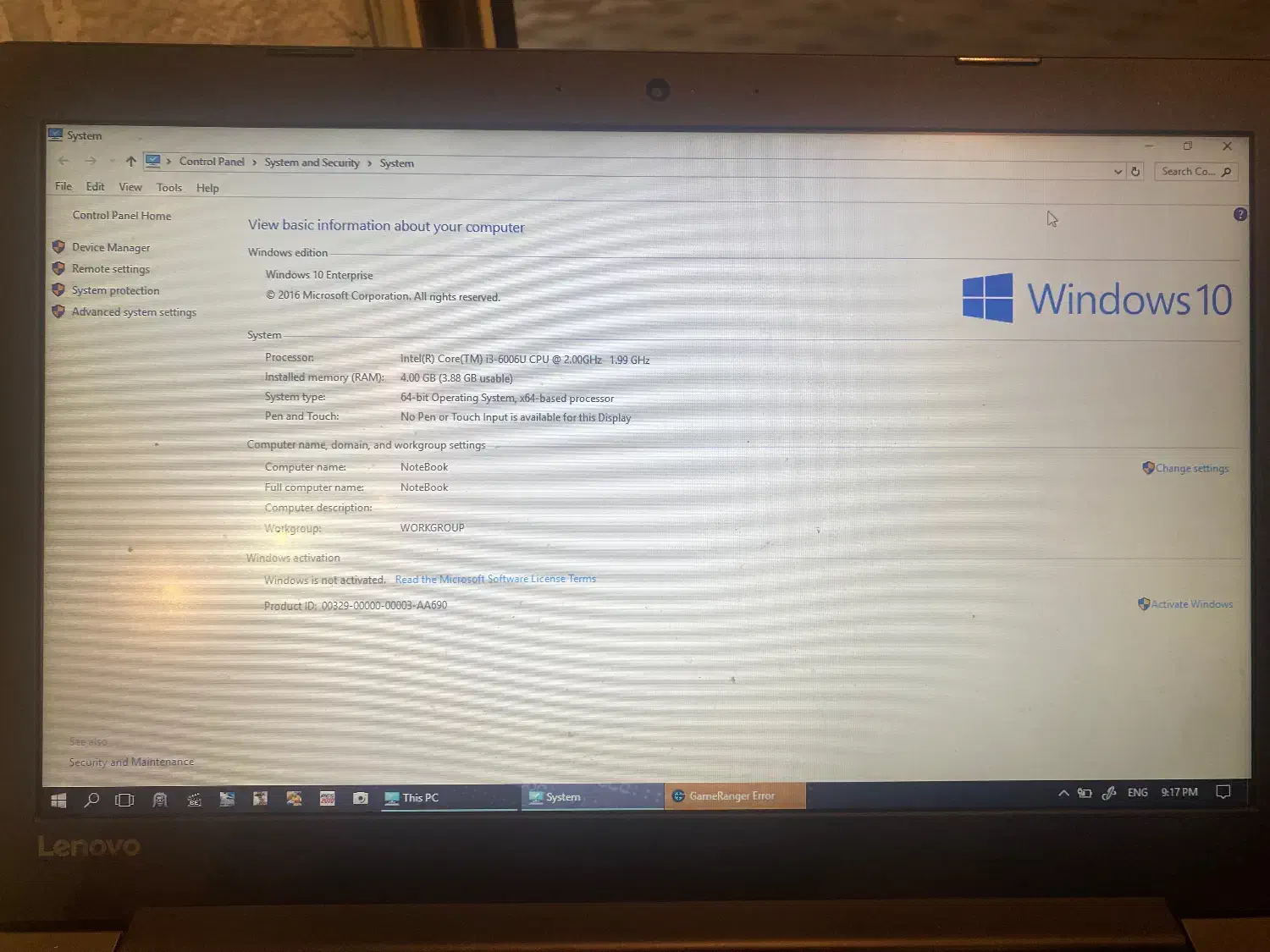 لپتاپ Lenovo|رایانه همراه|خشکبیجار, |دیوار