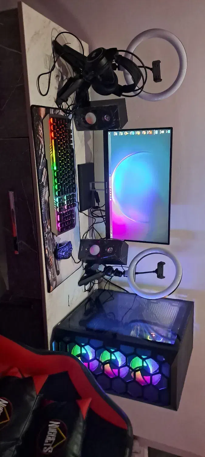 ‌ pc فول گیمینگ ۴۰۷۰ معاوضه فقط با موتور|رایانه رومیزی|اشتهارد, |دیوار