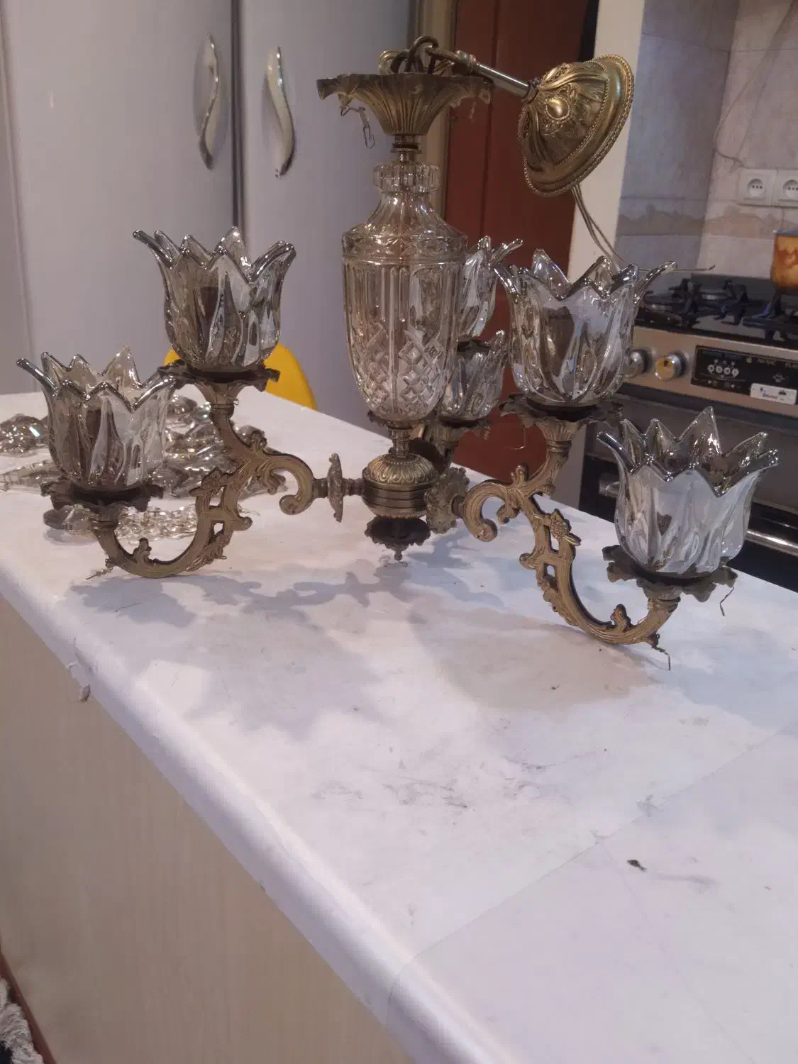 لوستربرنجی|لوستر و چراغ آویز|تهران, سلسبیل شمالی|دیوار