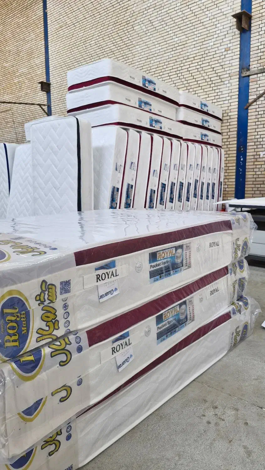 تشک طبی فنری سه نوار پد دو فصل رویال|تشک تختخواب|قرچک, مهدیه|دیوار