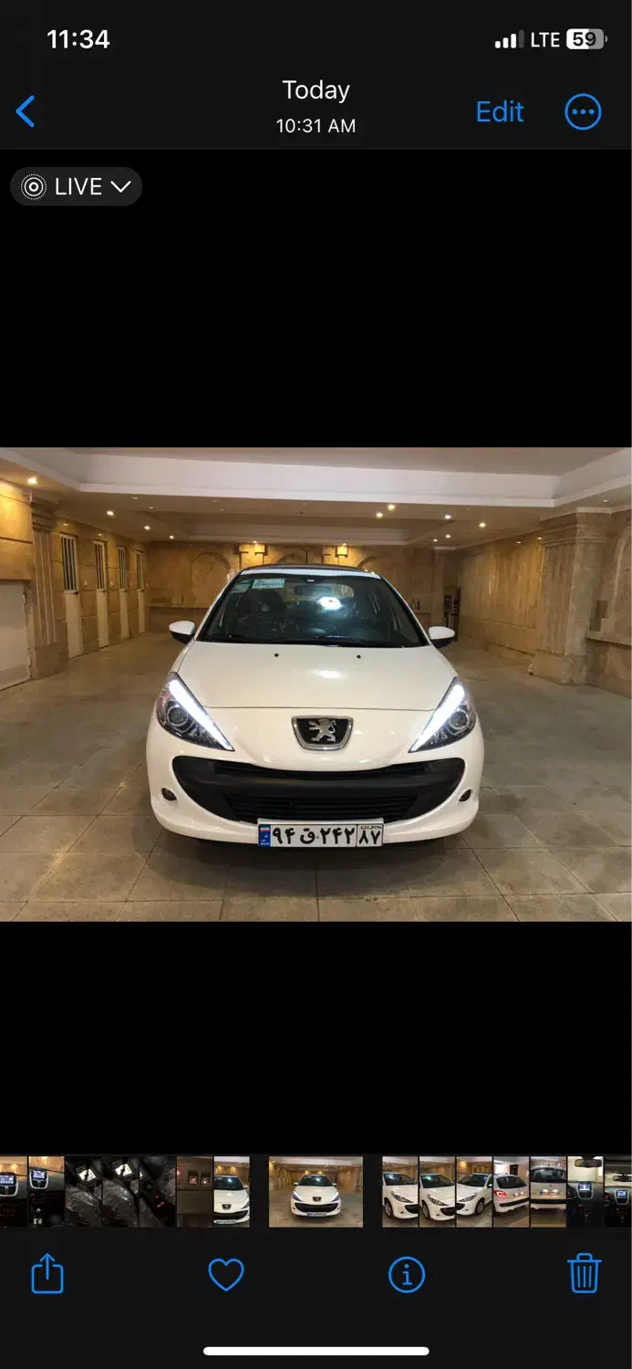 پژو207 اتوماتیک خشک سقف شیشه ارتقا یافته آبان ۱۴۰۴|خودرو سواری و وانت|زنجان, |دیوار