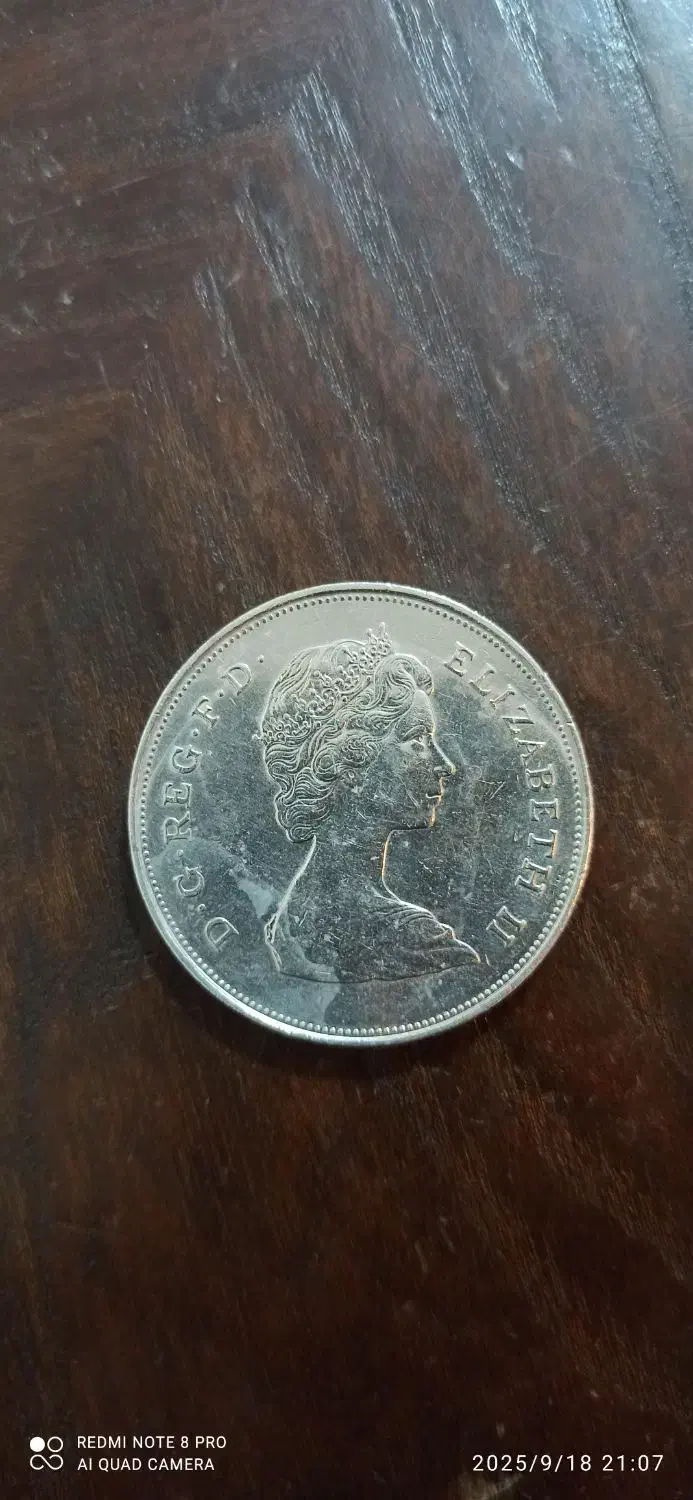 سکه ۲۵ نیو پنس۱۹۸۱ الیزابت دوم انگلستان|کلکسیون سکه، تمبر، اسکناس|تهران, دکتر هوشیار|دیوار