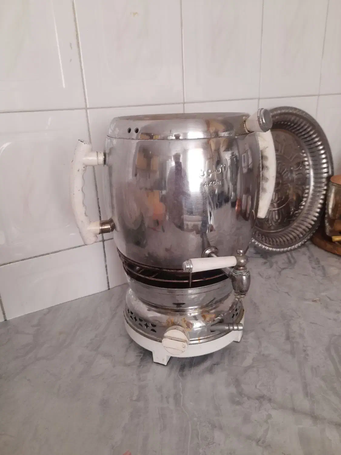 ۲تاسماور گازی|سماور، چای‌ساز، قهوه‌ساز|اسفراین, |دیوار