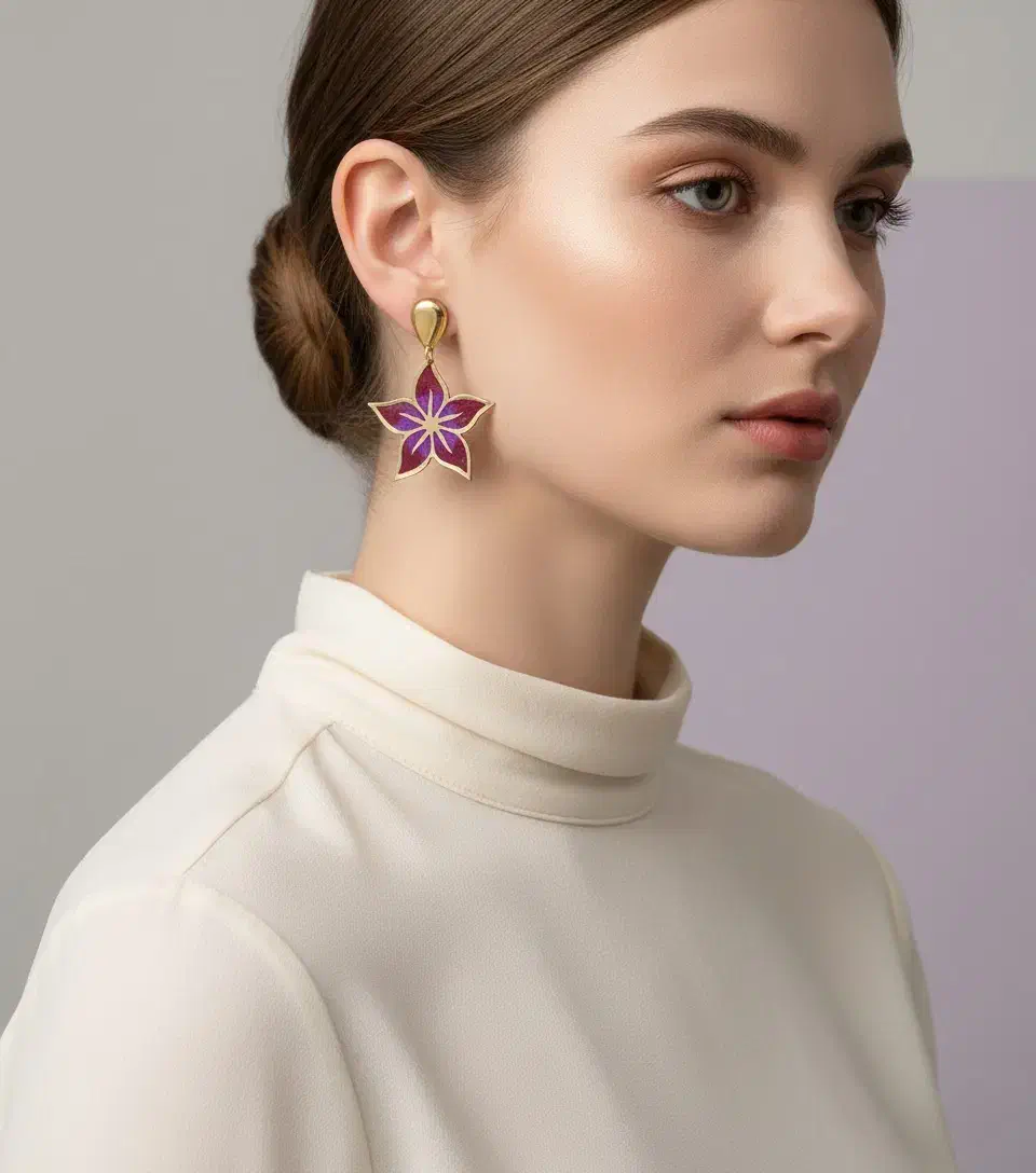 گوشواره مولتی رنگ ثابت ضد حساسیت ۴|جواهرات|تهران, اوقاف|دیوار