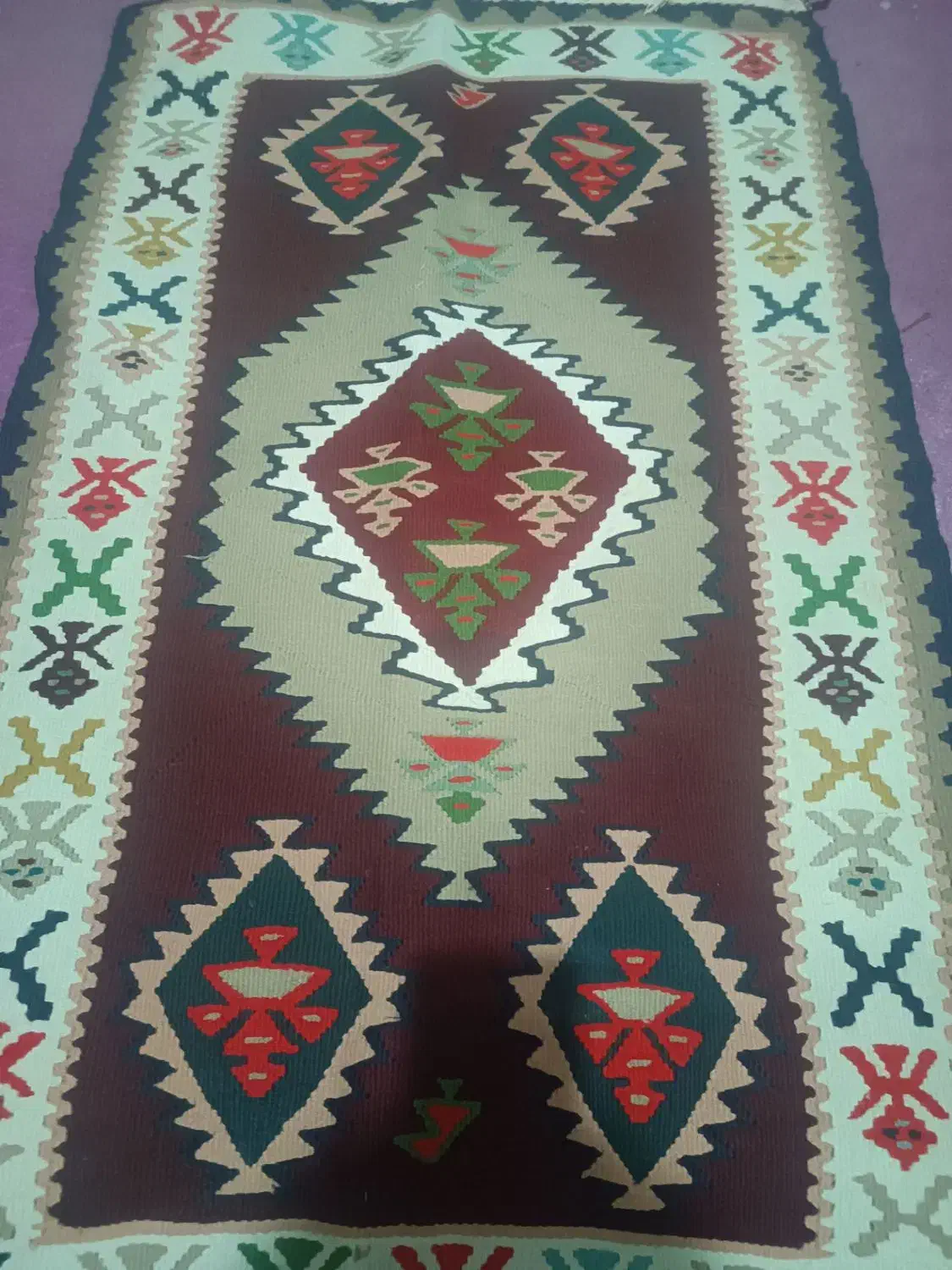 گلیم دستبافت|گلیم، جاجیم، گبه|قزوین, |دیوار