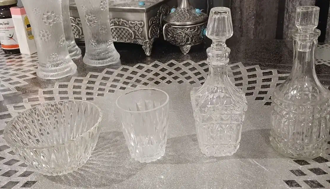 ظرف آرکوپال فلور و در تنگ کریستال لانگ و ...قدیمی|ظروف سرو و پذیرایی|تهران, منیریه|دیوار