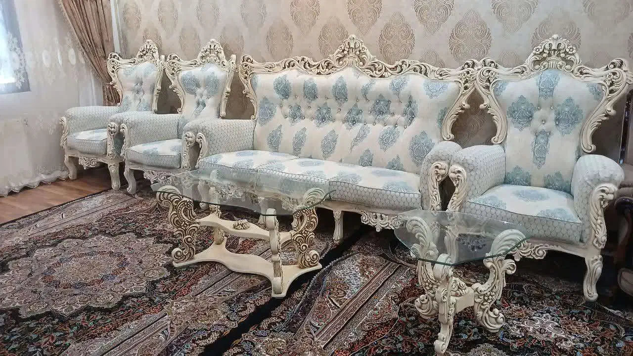 مبلمان سلطنتی ۹نفره|مبلمان خانگی و میز عسلی|جلفا, |دیوار