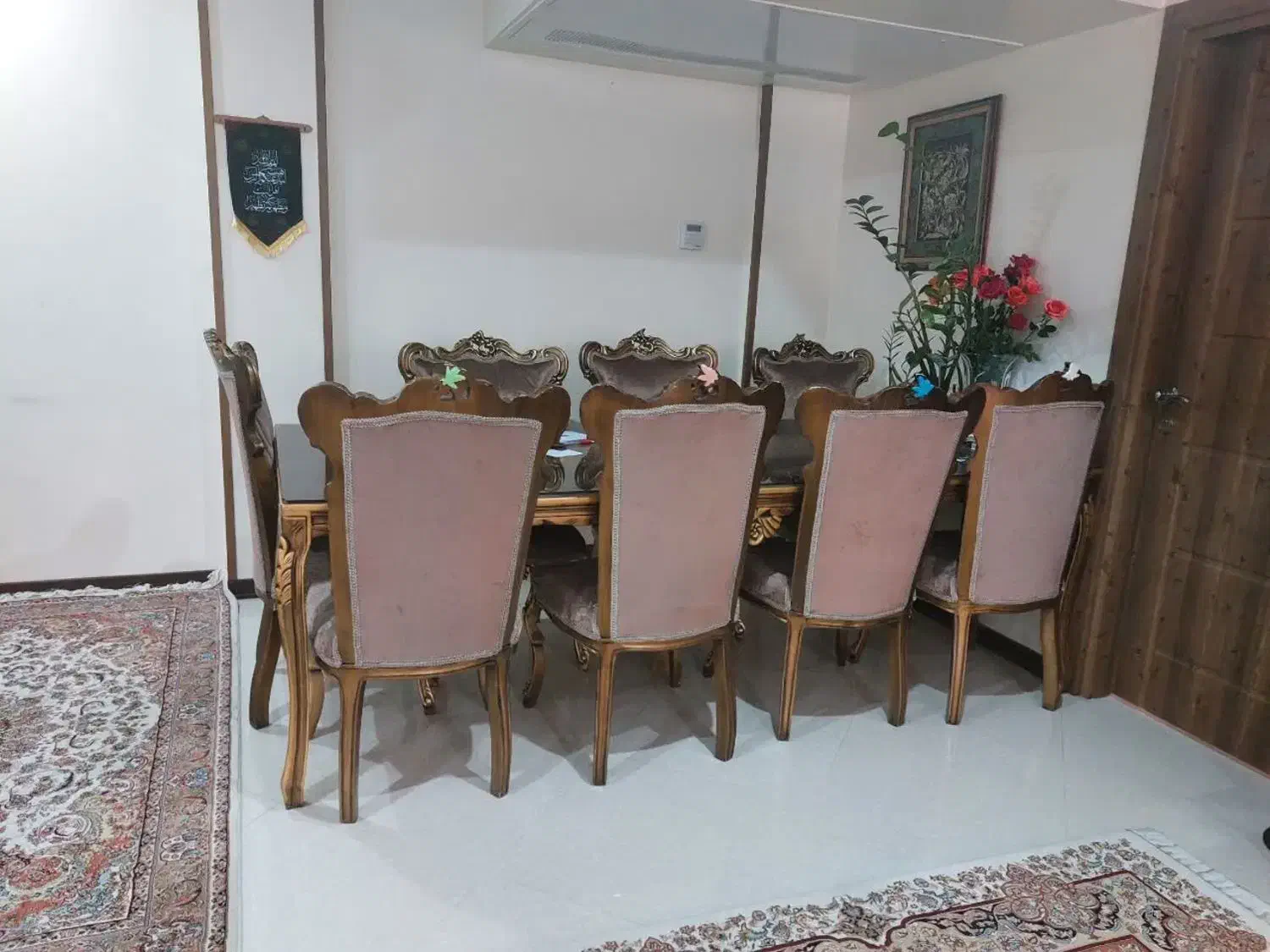 مبل استیل ۹ نفره به همراه میزناهارخوری ۸ نفره|مبلمان خانگی و میز عسلی|تهران, امجدیه (خاقانی)|دیوار