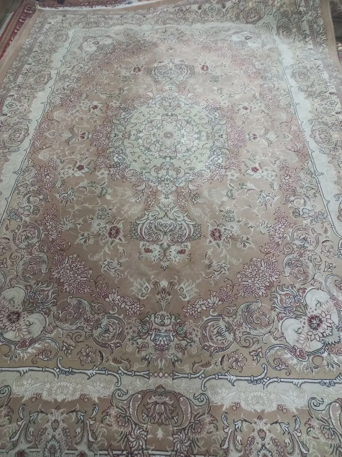 ۲تخته۹متری طرح۷۰۰شانه ضخیم سالم نخ زمرد مشهد|فرش|تهران, سجاد|دیوار