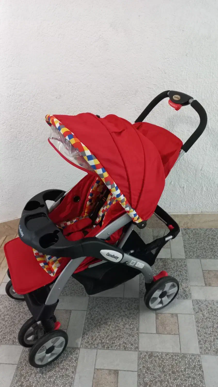 کالسکه ترک مارک good baby به انضمام ۷وسیله جانبی|کالسکه و لوازم جانبی|لاهیجان, امیرشهید|دیوار