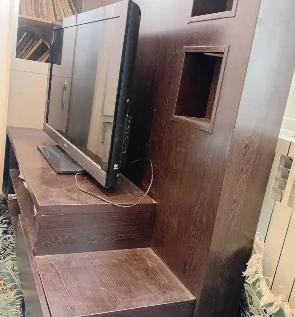 ویترین زیر تلویزیونی|میز تلویزیون|تهران, چوب تراش|دیوار