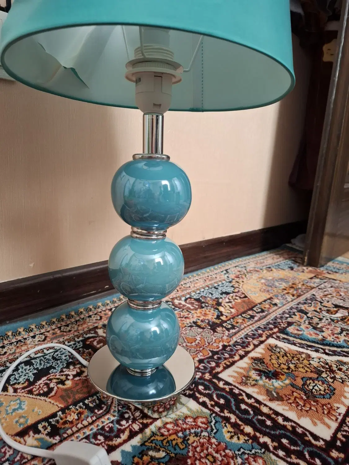 آباژور نونو آبی فیروزه ای|چراغ خواب و آباژور|شیراز, درکی|دیوار