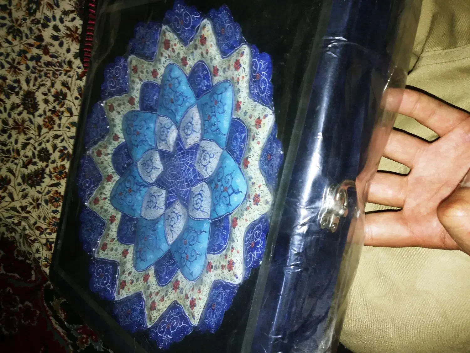 بشقاب میناکاری|صنایع دستی و سایر لوازم تزئینی|اصفهان, شهرک صنعتی امیرکبیر (شاپور جدید)|دیوار