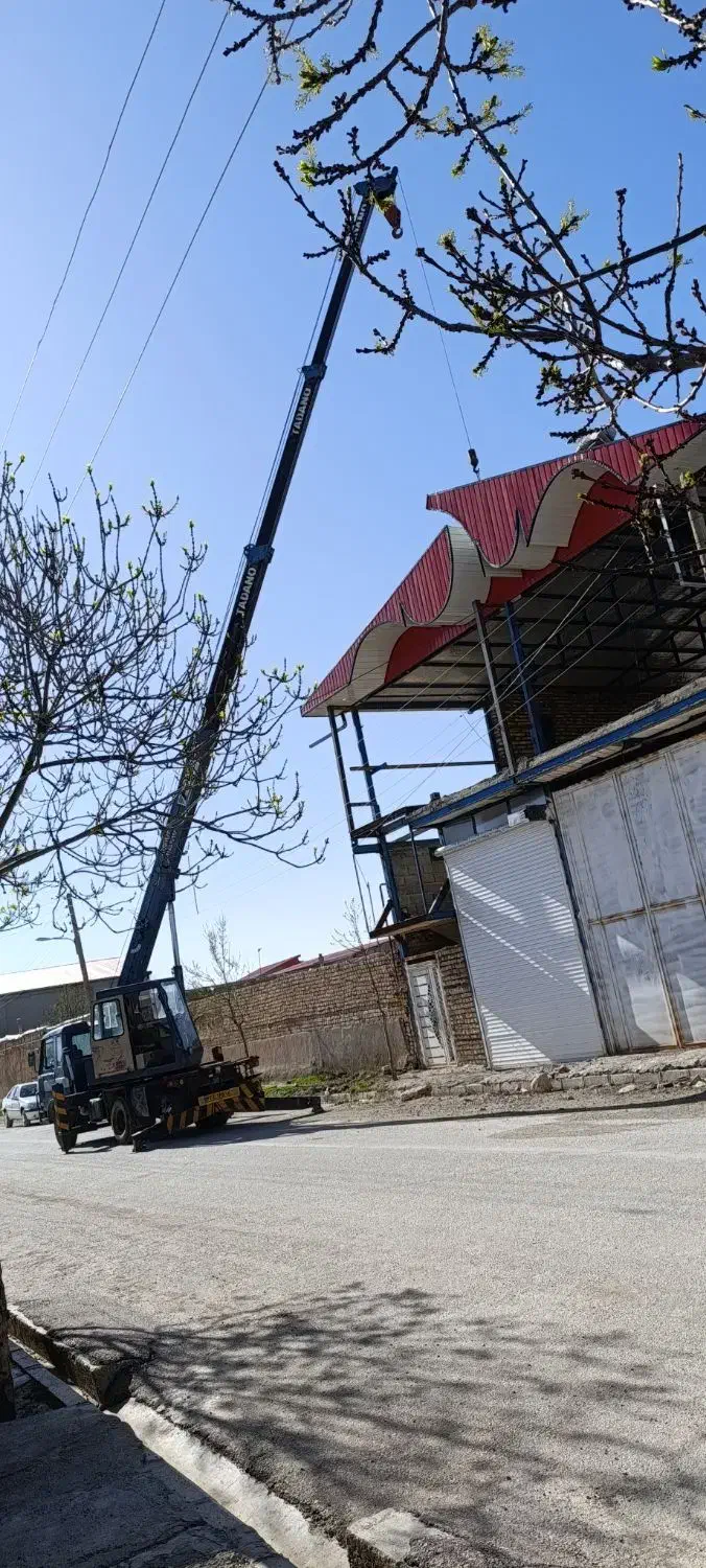 جرثقیل 7 تن جهت کار|خدمات حمل و نقل|کبودرآهنگ, |دیوار