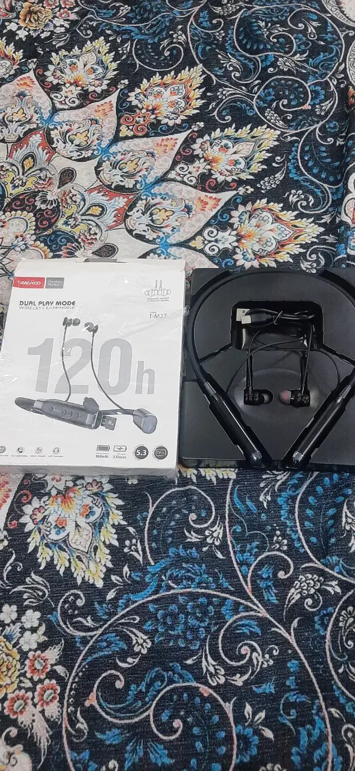 هندزفری گردنی بلوتوثی رم خور مدت شارژ 20روز|لوازم جانبی موبایل و تبلت|اندیمشک, |دیوار