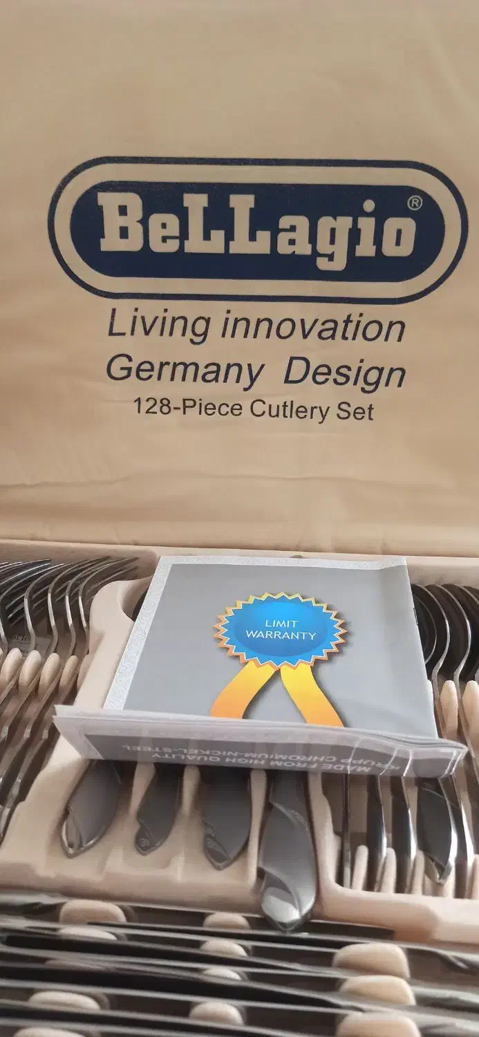 سرویس قاشقچنگال Bellagio ۱۲۸ پارچه اصل آلمان|ظروف سرو و پذیرایی|شاهینشهر, حافظ جنوبی|دیوار