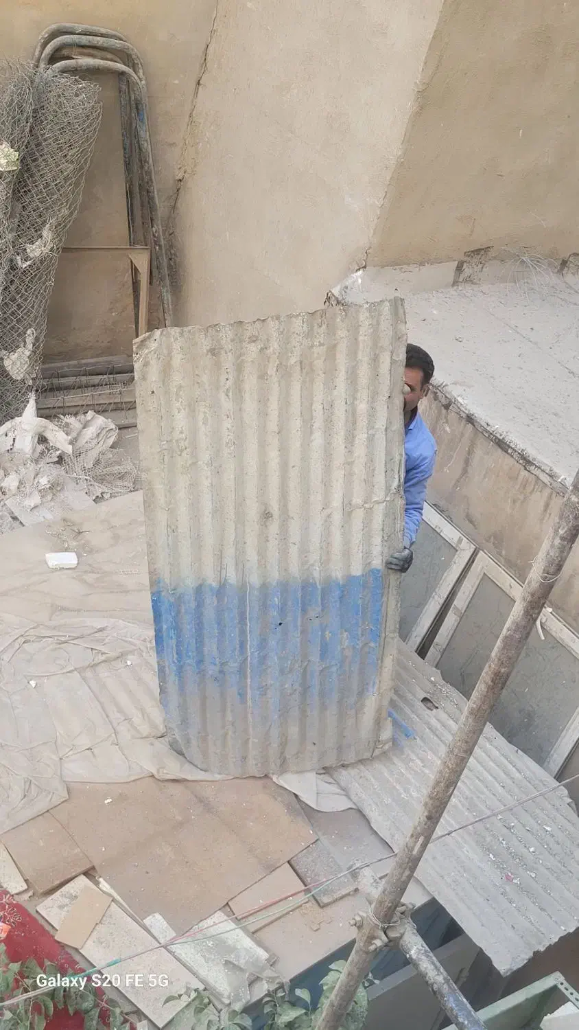 ورق شیروانی حفاظ توری نخاله گیر فنس تخته بنایی|مصالح و تجهیزات ساختمان|تهران, نیکنام|دیوار