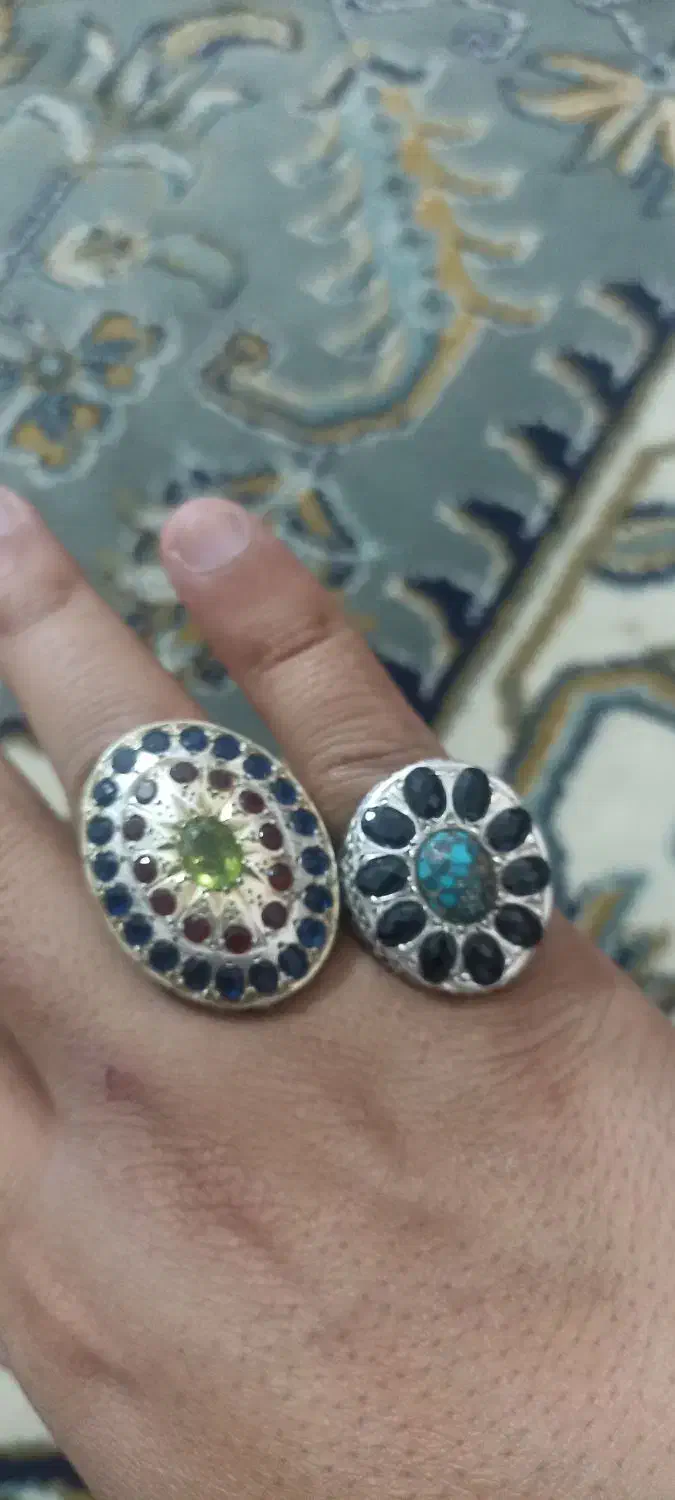 انگشتر نقره جواهری|جواهرات|تربت جام, علوی|دیوار