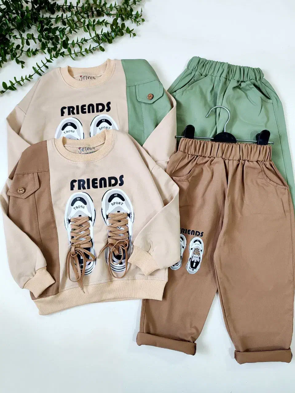 ست کتان کتونی|کفش و لباس بچه|رشت, جماران|دیوار