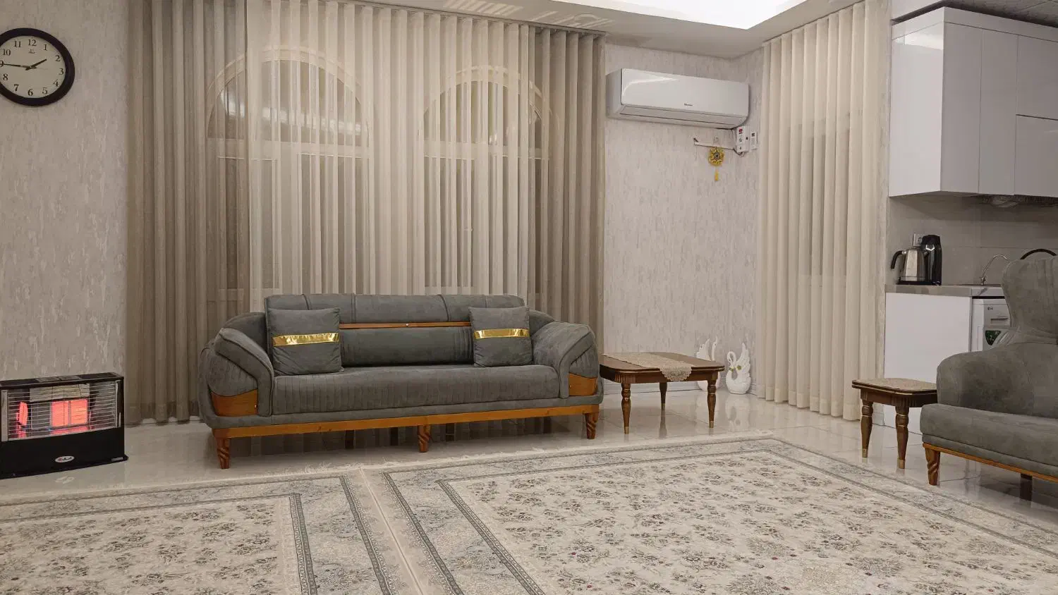 مبلمان هشت نفره پارچه ترک در ناحیه|مبلمان خانگی و میز عسلی|بندر ماهشهر, |دیوار