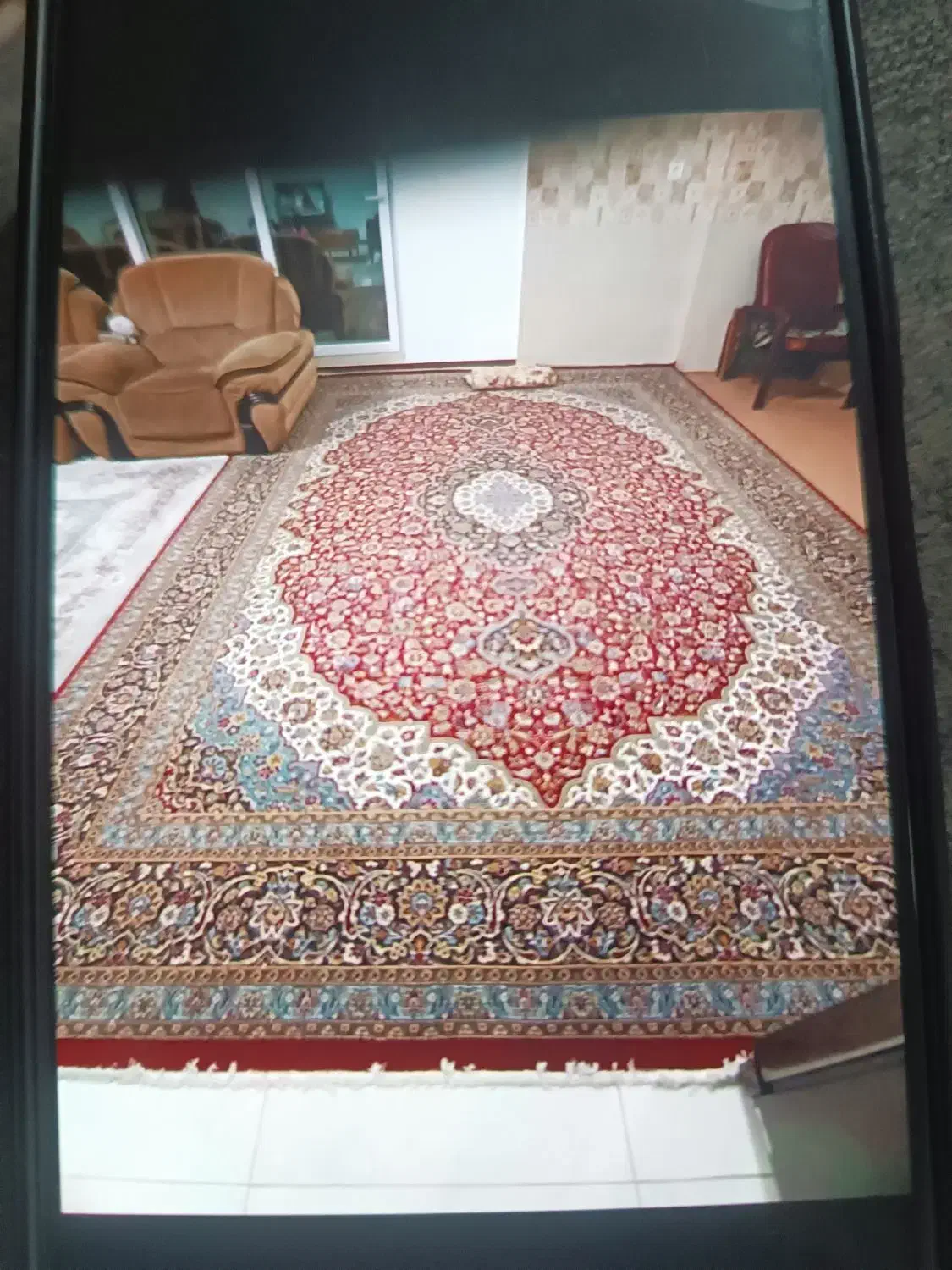 فرش قرمز قدیمی|فرش|ساری, |دیوار