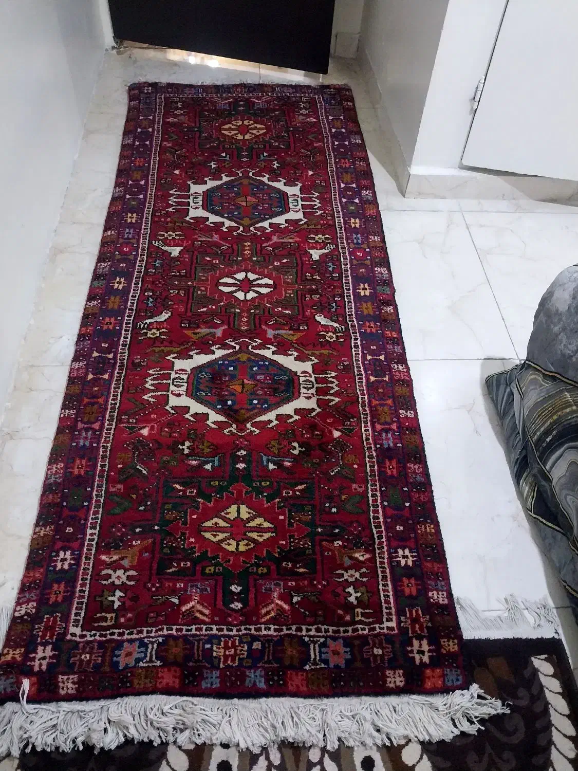 قالیچه دستباف|فرش|باغستان, |دیوار