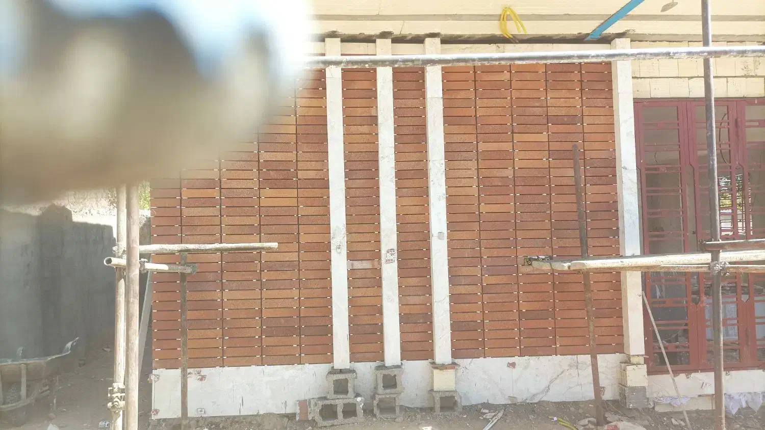 اجرای نماهای سفال سنگ|خدمات پیشه و مهارت|سیرجان, |دیوار