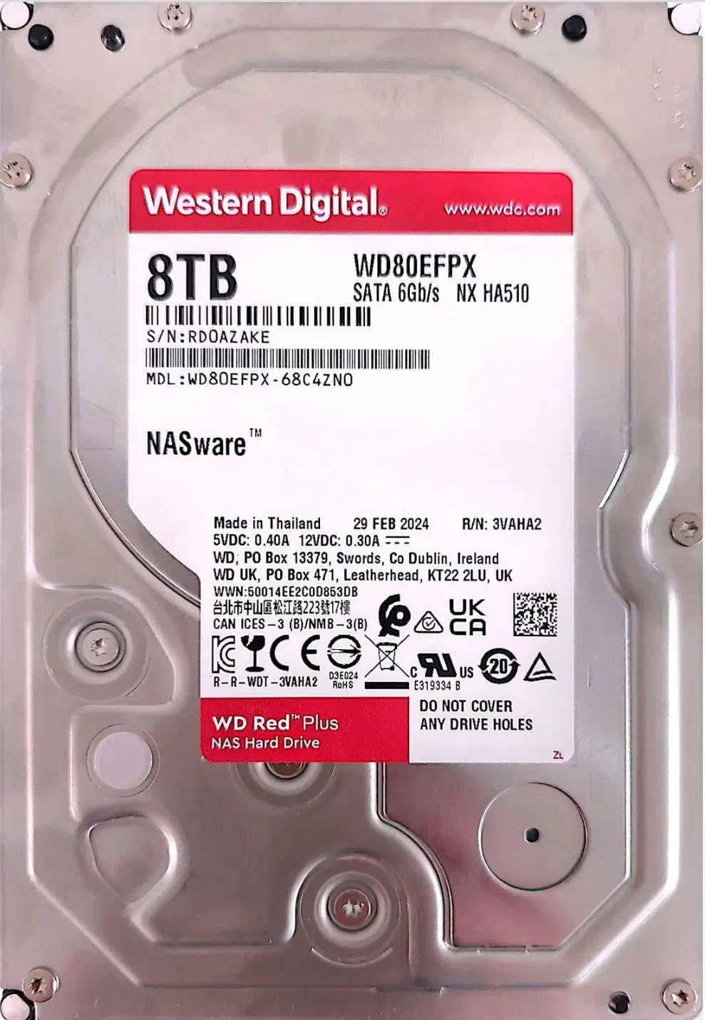 هارددیسک اینترنال وسترن دیجیتال مدل Red Plus 8TB|قطعات و لوازم جانبی رایانه|قدس, شهرقدس|دیوار