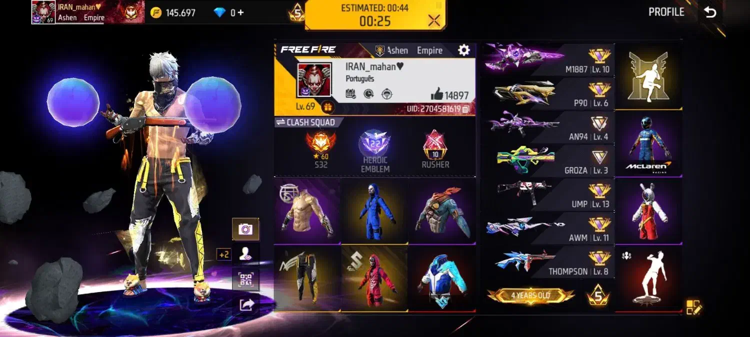 اکانت فری فایر فول|کنسول، بازی ویدئویی و آنلاین|تهران, ایران|دیوار