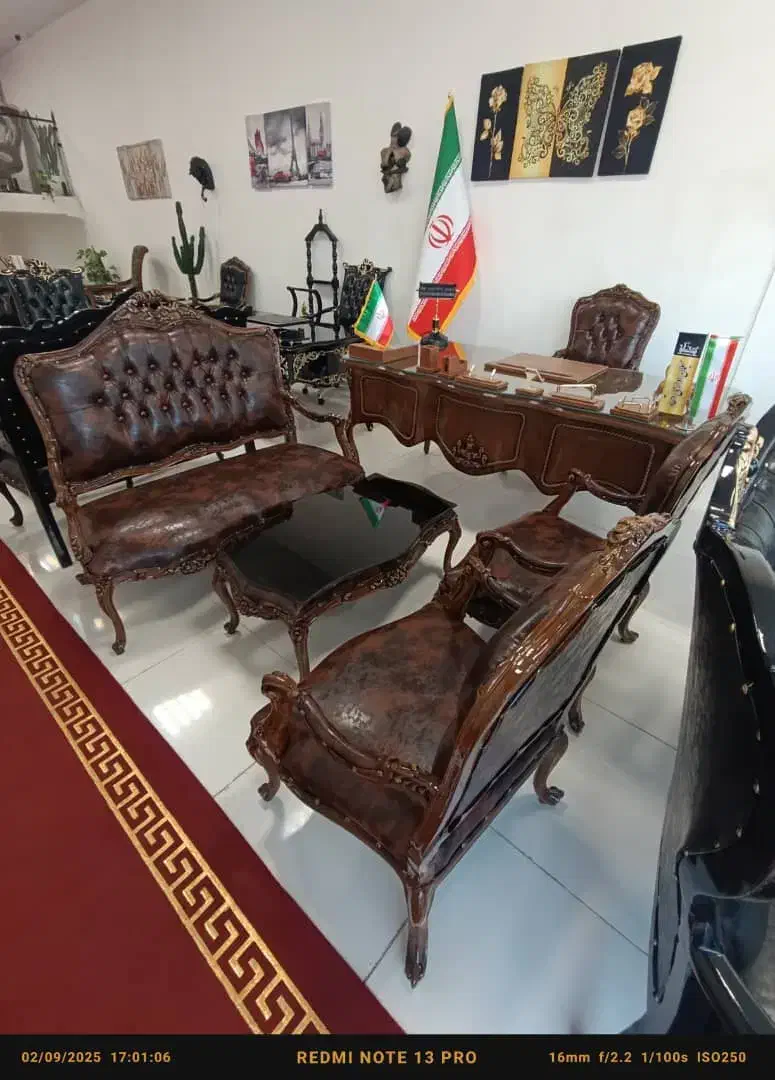 مبلمان اداری میزمدیریت مدل کلاسیک اقساطی|مبلمان اداری|چهاردانگه (تهران), |دیوار