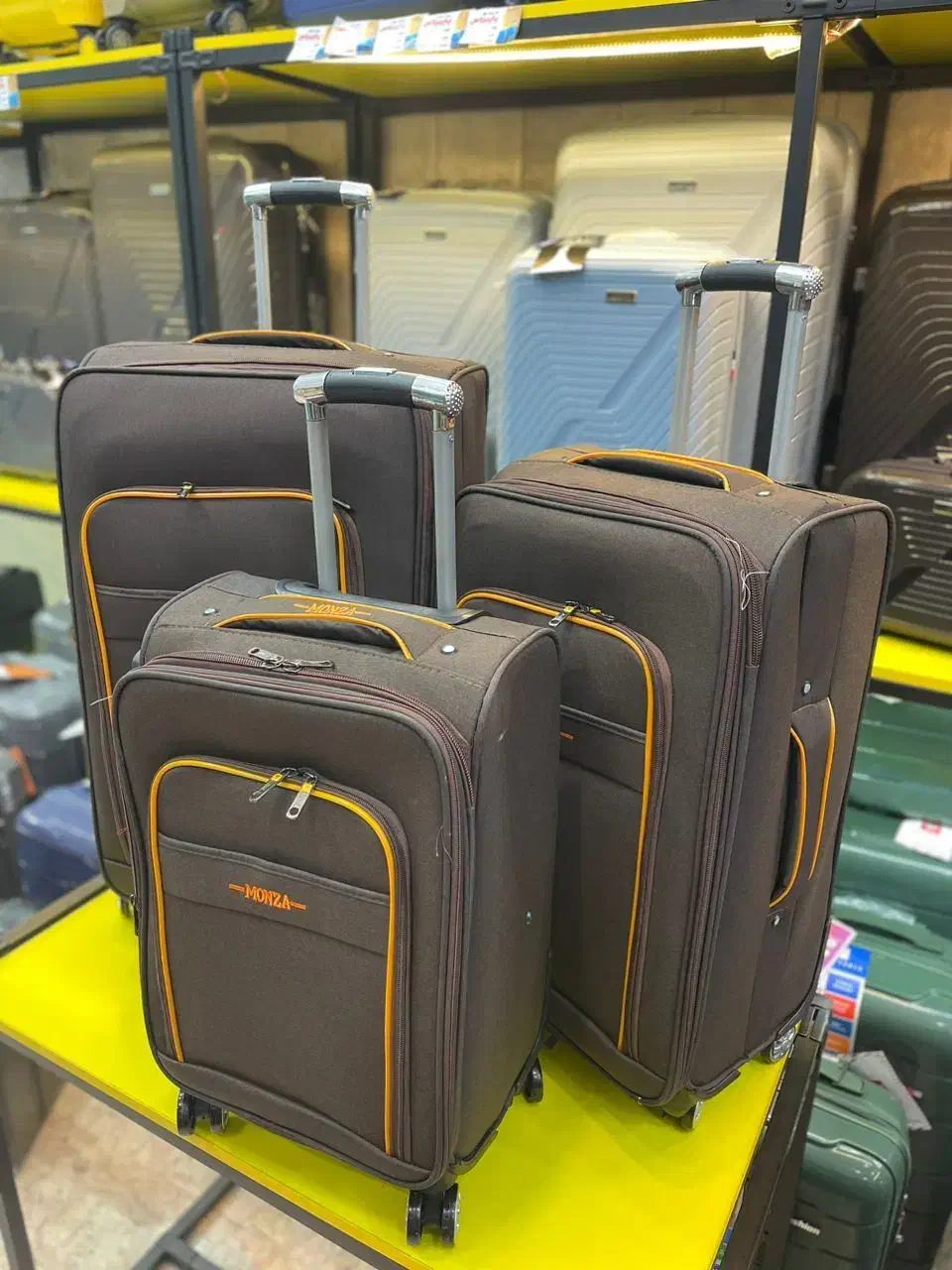 ست چمدان برزنتی MONZA|کیف، کفش، کمربند|یزد, |دیوار
