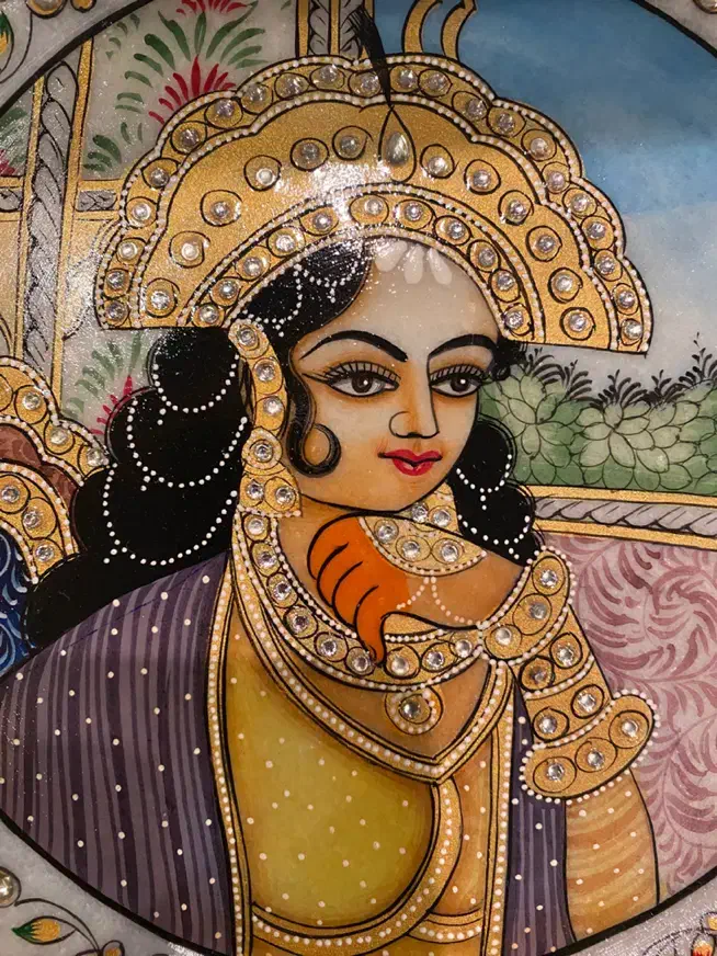 بشقاب طلاکوب  آنتیک هندوستان|صنایع دستی و سایر لوازم تزئینی|پردیس, فاز ۲|دیوار