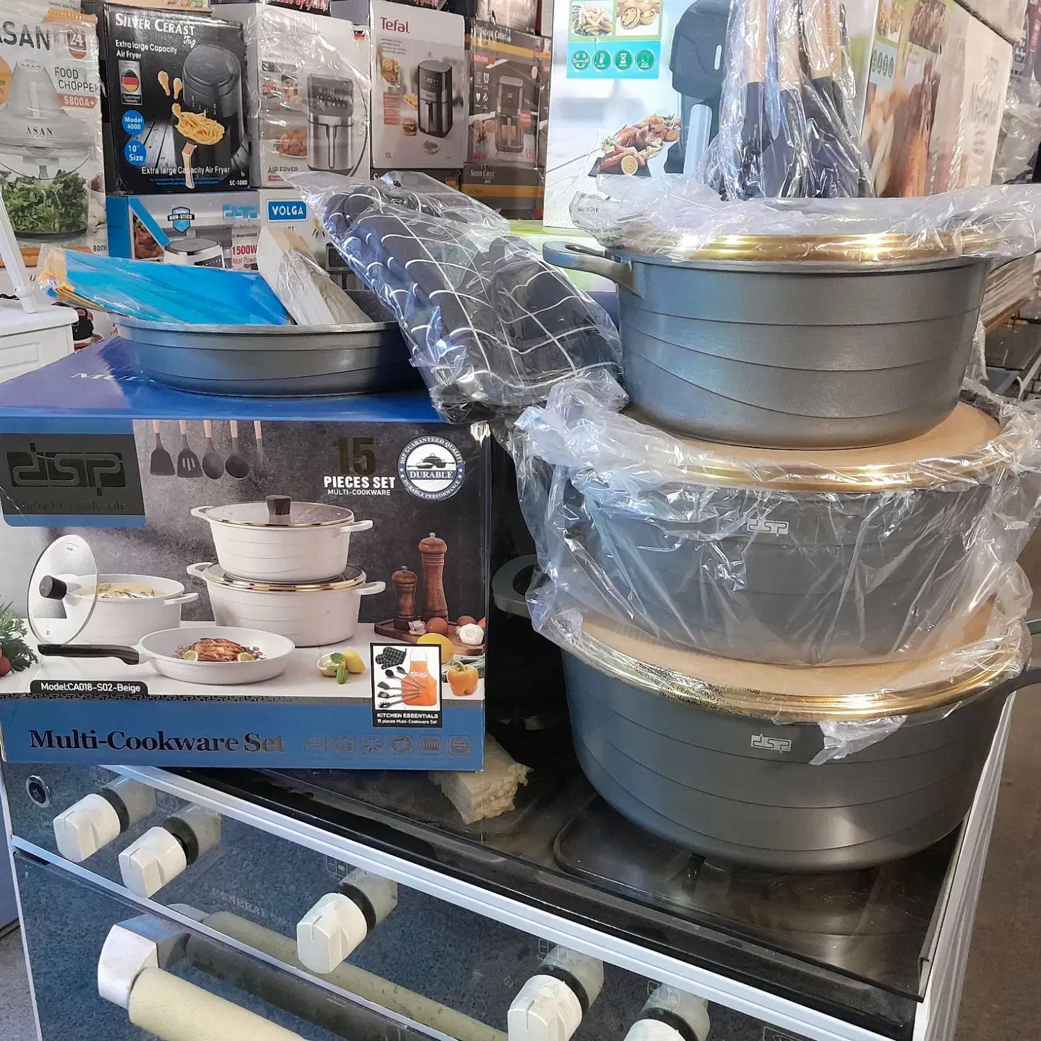 سرویس قابلمه 15پارچ پی اس دی|ظروف پخت‌وپز|شوشتر, |دیوار