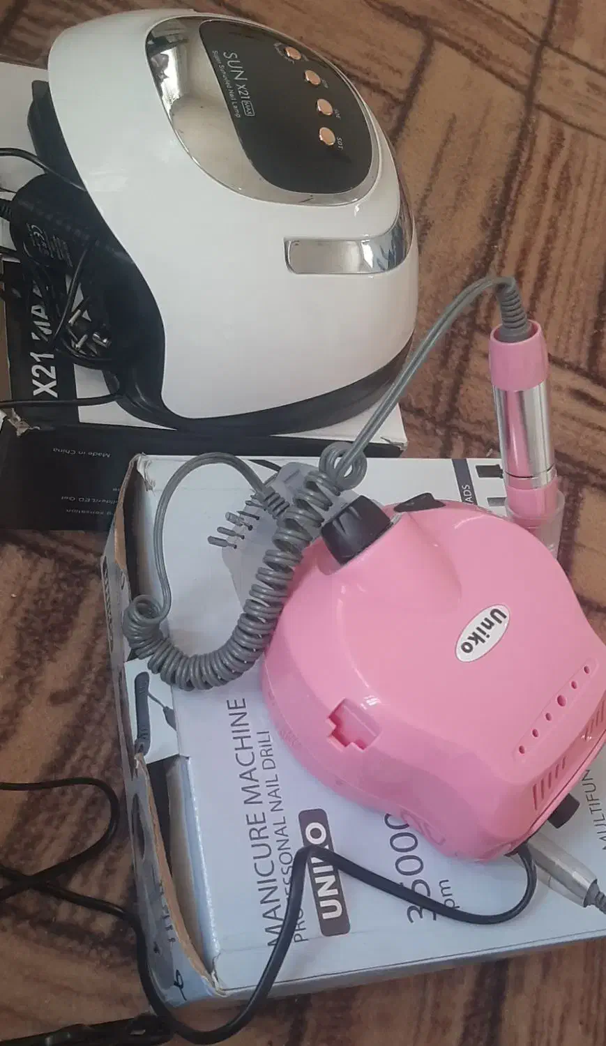 وسایل کاشت ناخن کامل نو و تمیز|آرایشی، بهداشتی، درمانی|اردبیل, |دیوار