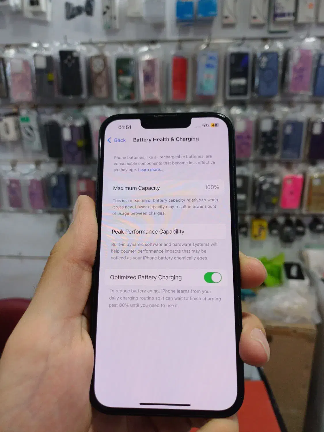 گوشی iphone 13 باتری 100 کاملا سالم|موبایل|ساوه, |دیوار