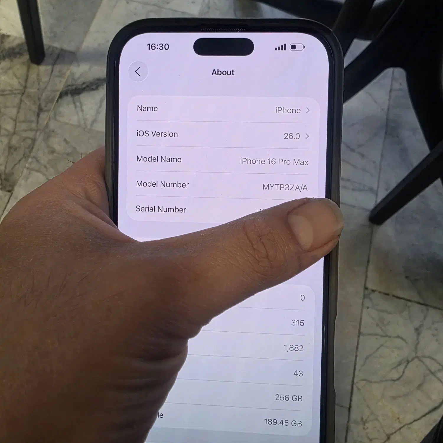 16 pro max 256g باتری ۱۰۰|موبایل|مشکین‌دشت, |دیوار