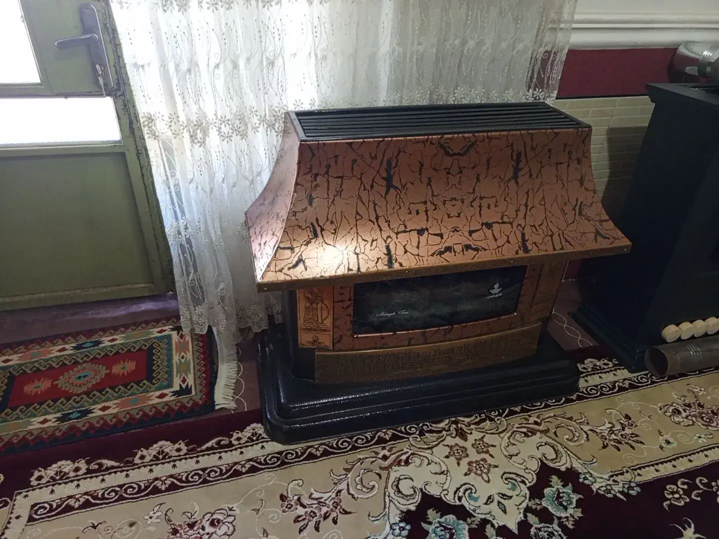 بخاری طرح شومینه|بخاری، هیتر، شومینه|خان ببین, |دیوار