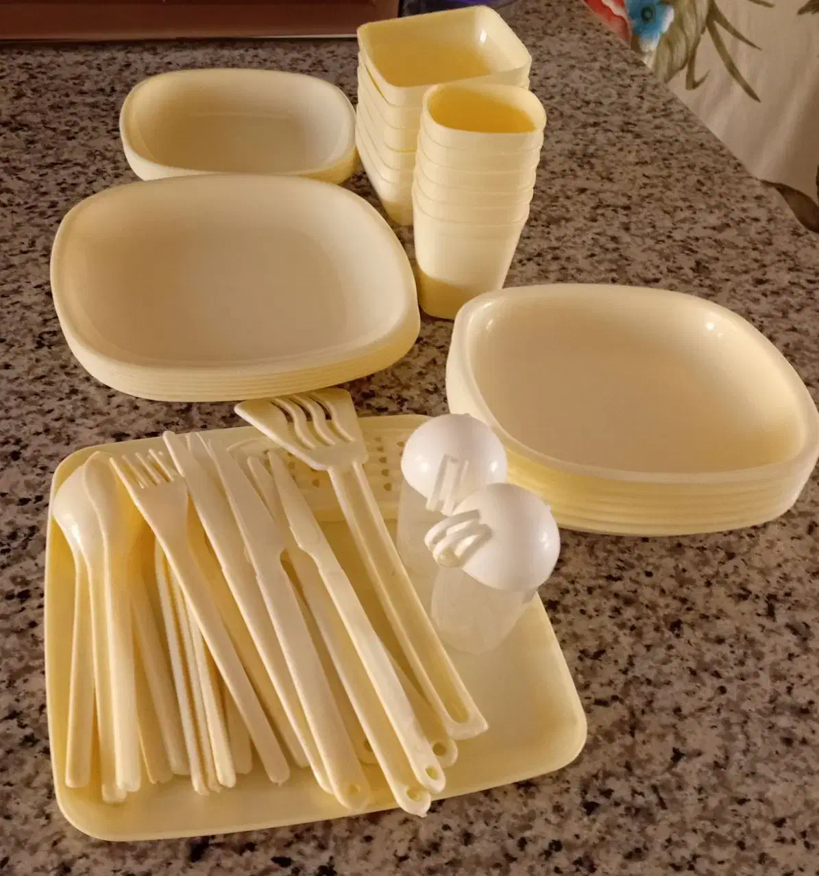 ظرف مسافرتی ۶ نفره|ظروف نگهدارنده، پلاستیکی، یک‌بارمصرف|اراک, |دیوار