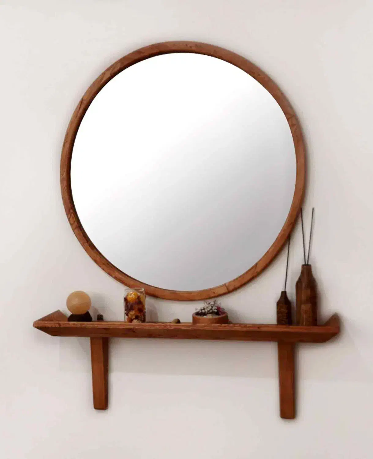 آینه قاب چوبی دایره ای و قدی|آینه|ارومیه, |دیوار