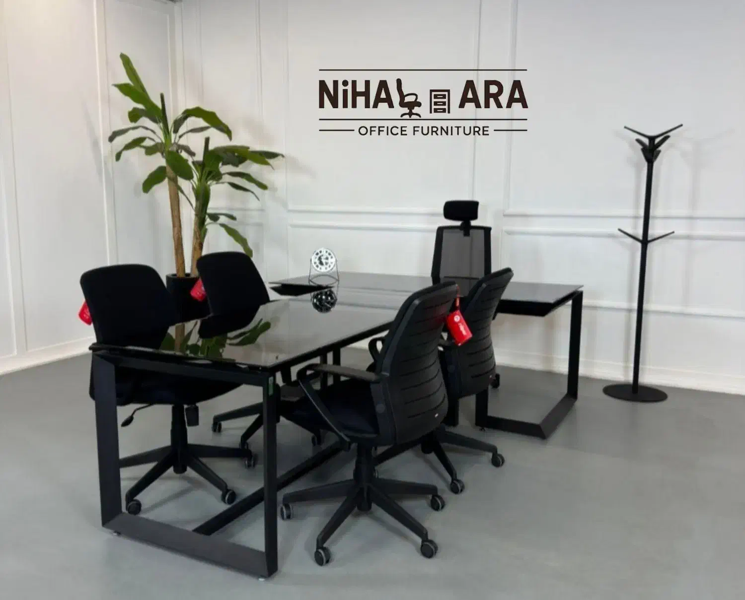 میز مدیریتی فلزی شیشه ای صندلی توری مش ومبل اداری|دفتر کار|تهران, ستارخان|دیوار