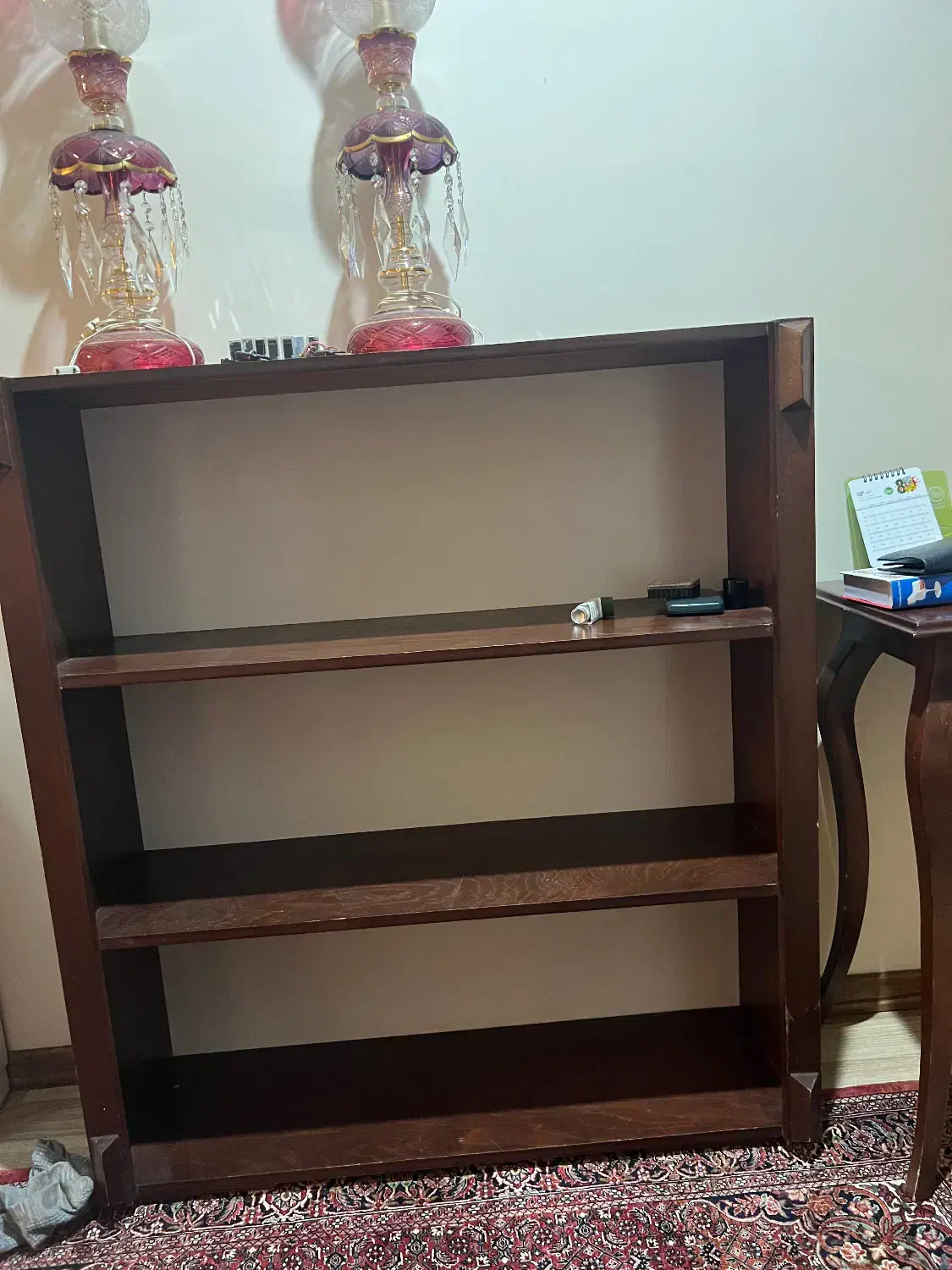 کتابخانه تمام چوب|کتابخانه، شلف، قفسه‌های دیواری|تهران, هروی|دیوار