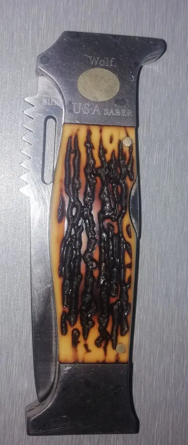 چاقو طرح دسته استخوانی|کلکسیون اشیاء عتیقه|گرگان, |دیوار