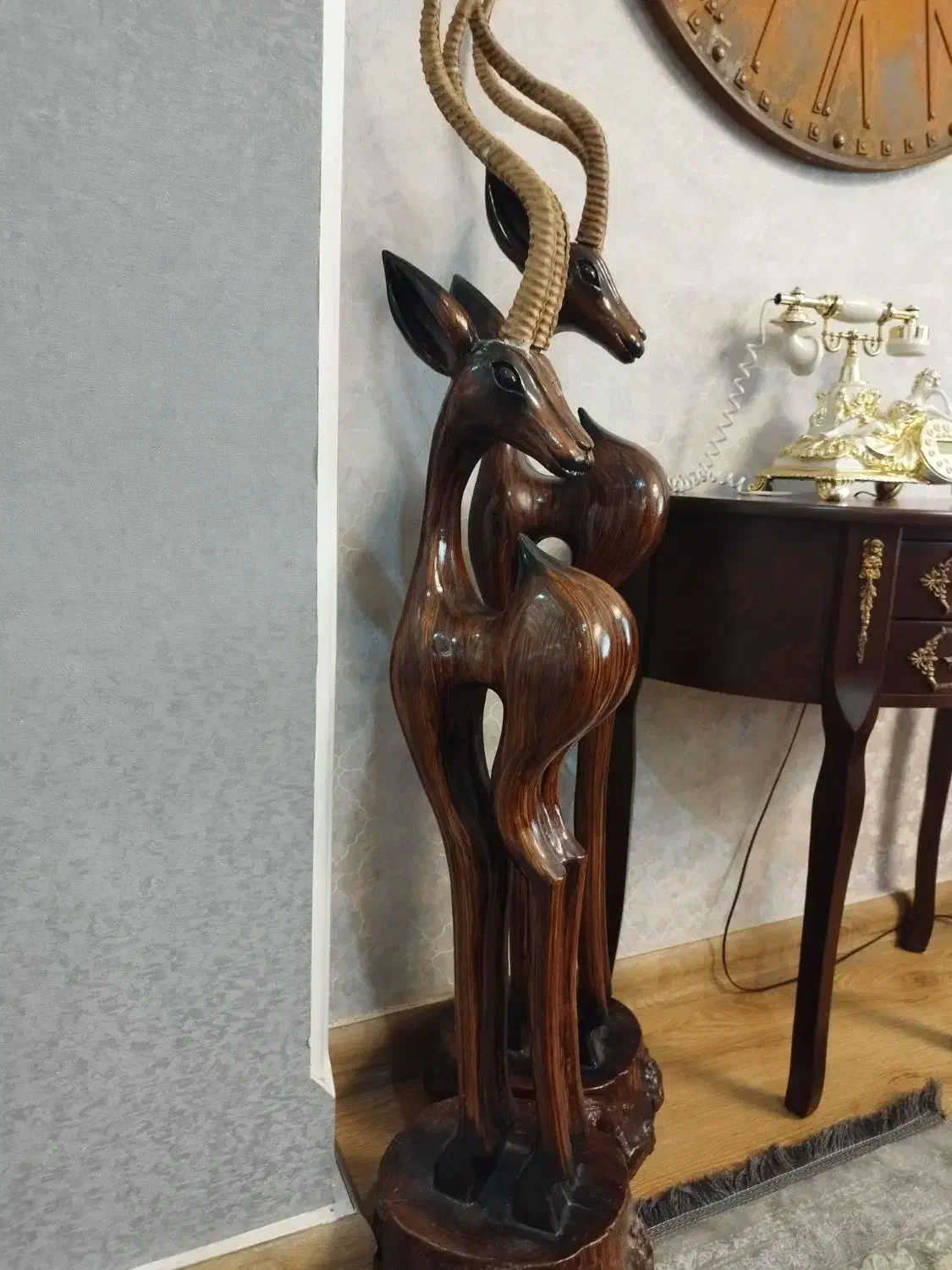 دوعدد اهو  دکوری|مجسمه، تندیس، ماکت|رشت, سعدی (تختی)|دیوار